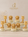 Luxury Μπομπονιέρα Βάπτισης – Αρωματικό Κερί με Custom Σχέδιο