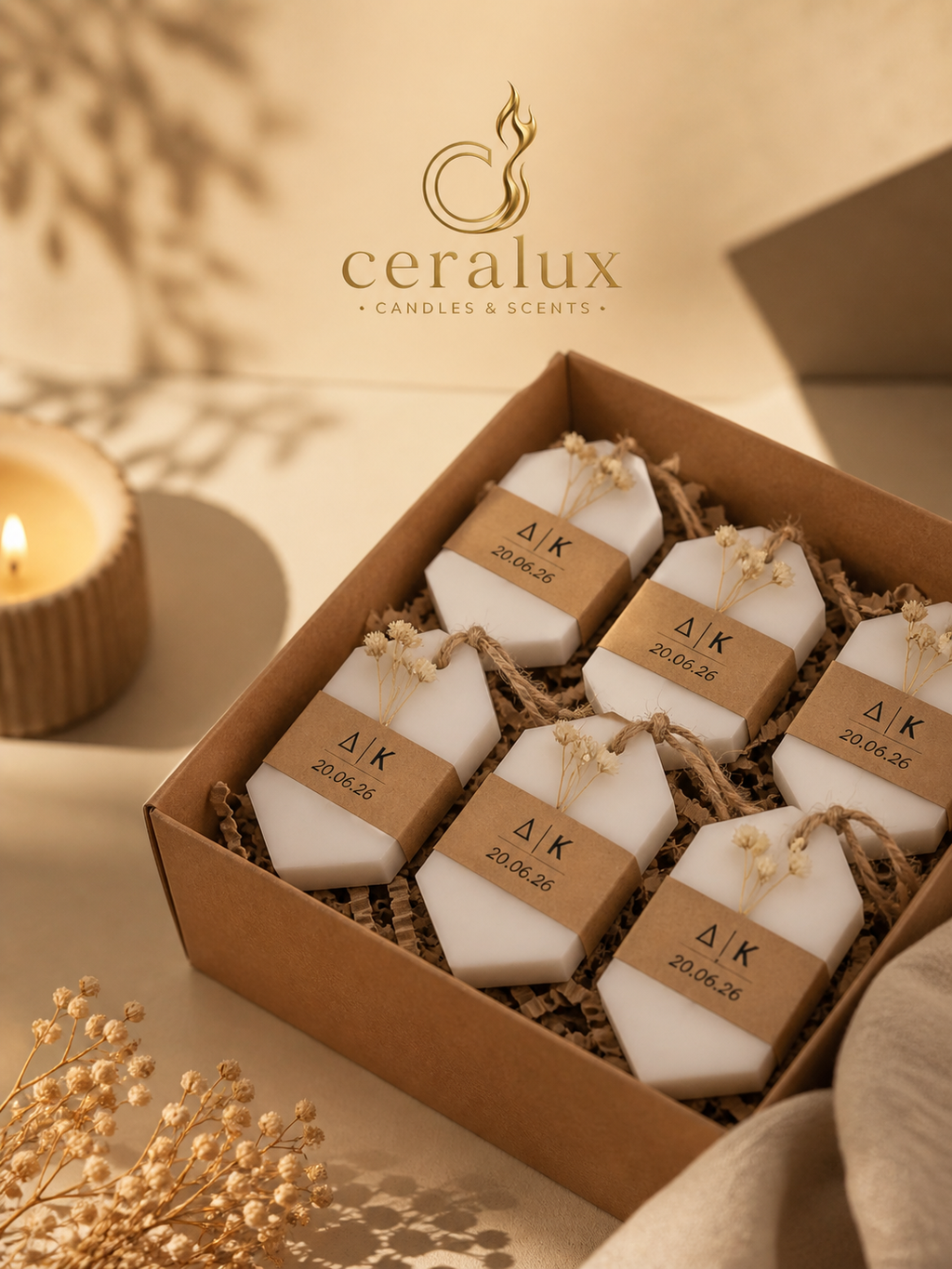 Luxury Μπομπονιέρα Γάμου - Ceralux Wedding Favors